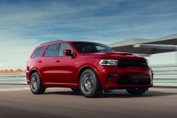 2022 Dodge Durango Front Right Driving in Red